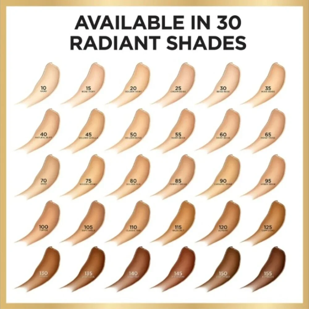 L'Oreal Age Perfect Radiant Serum Foundation Sunscreen SPF 50 120 Almond NEW